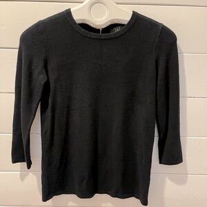 1.2.3 Paris black sweater with a zipper at the back. Size36